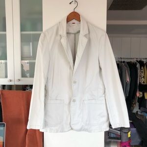 Mossimo bone-colored corduroy casual jacket w back vent (S)